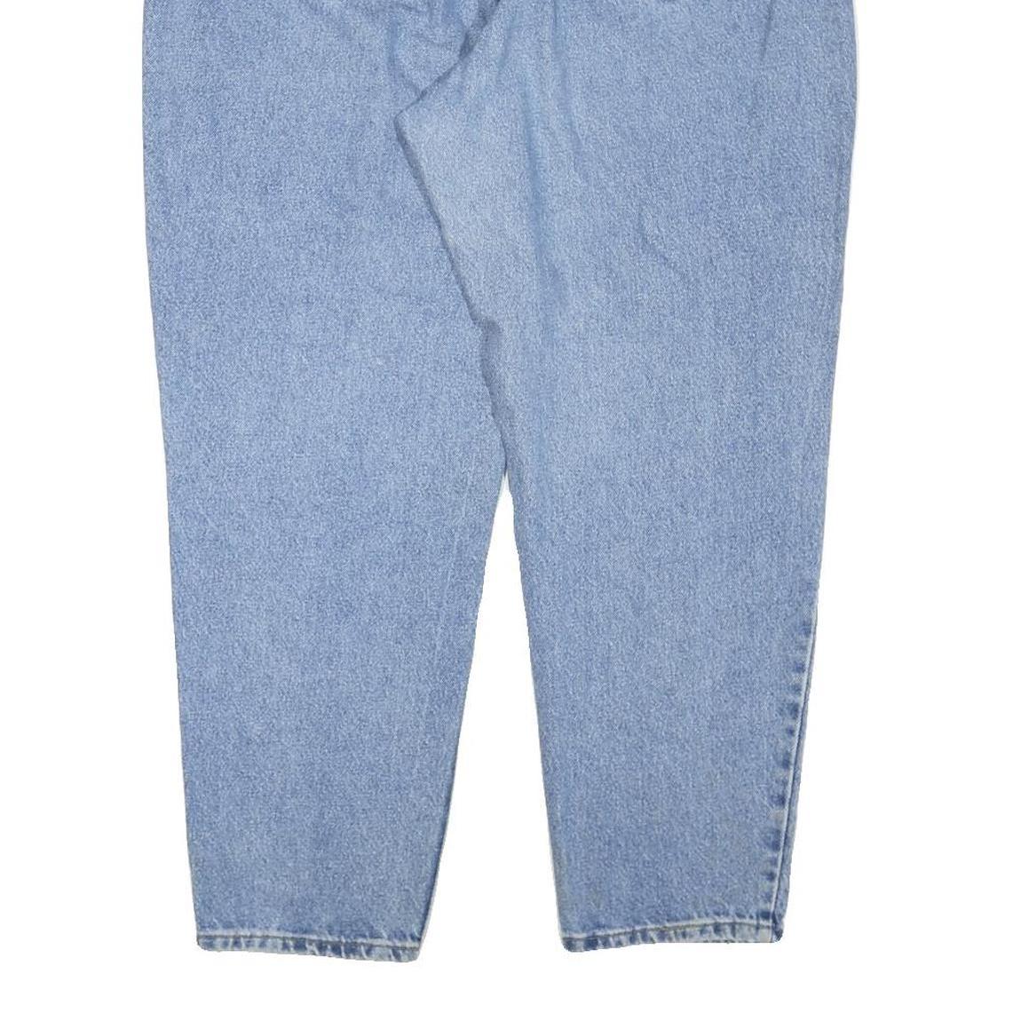 LEE Womens Regular Fit Denim Blue Jeans W34 L28 Classic Zip Closure