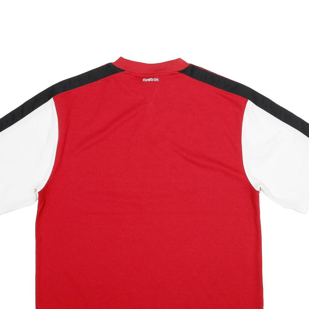 REEBOK Mens Red & White San Francisco 49ers Graphic T-Shirt S Short Sleeve Crew