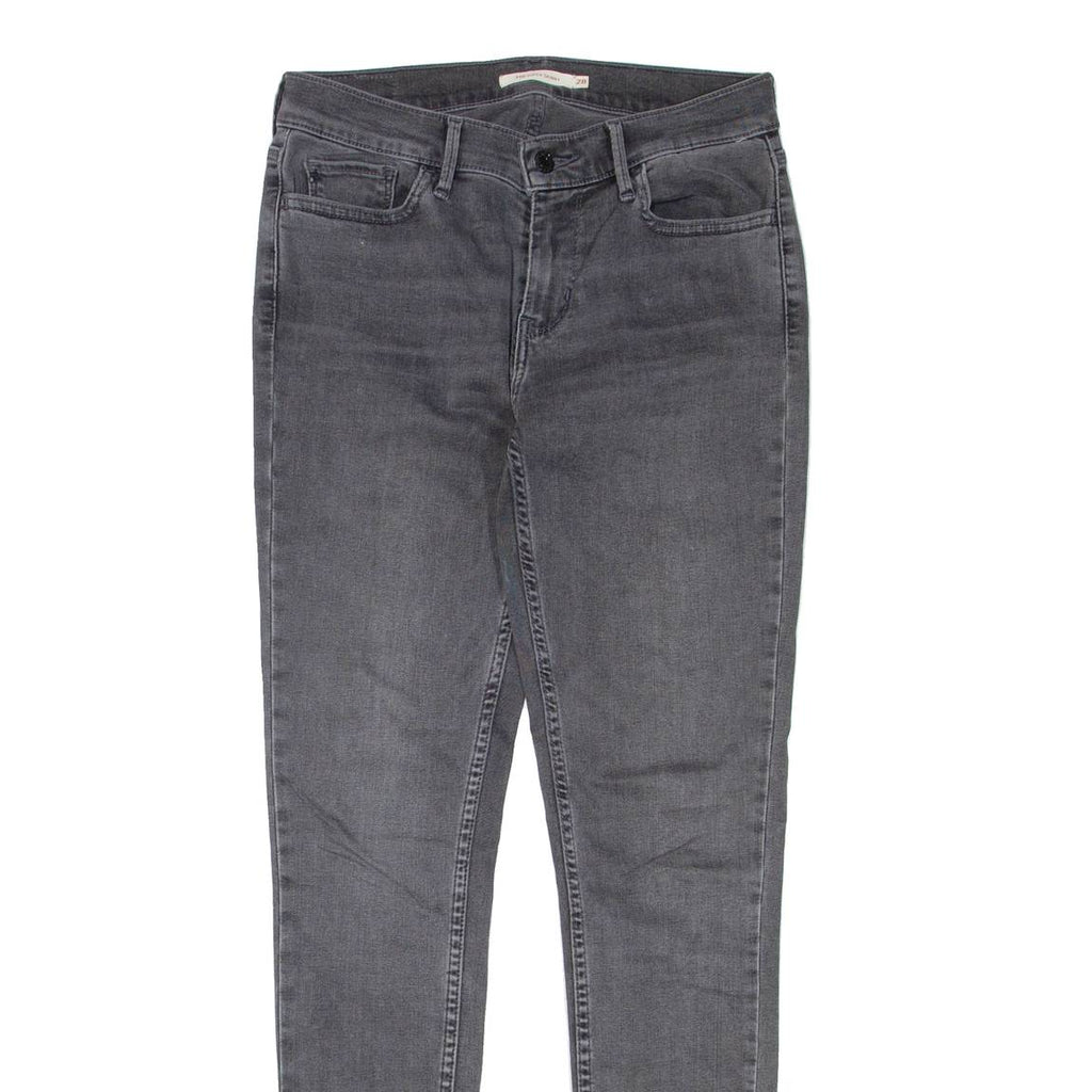 LEVI'S 710 Womens Jeans Grey Regular Skinny W28 L30