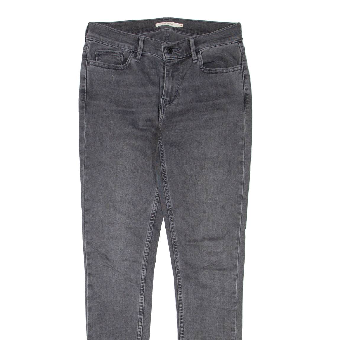LEVI'S 710 Womens Jeans Grey Regular Skinny W28 L30