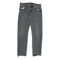 LEVI'S Mens Slim Black Denim Jeans W30 L30 Button Closure Regular Fit Casual