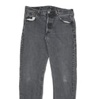 LEVI'S Mens Slim Black Denim Jeans W30 L30 Button Closure Regular Fit Casual