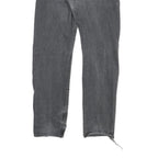 LEVI'S Mens Slim Black Denim Jeans W30 L30 Button Closure Regular Fit Casual