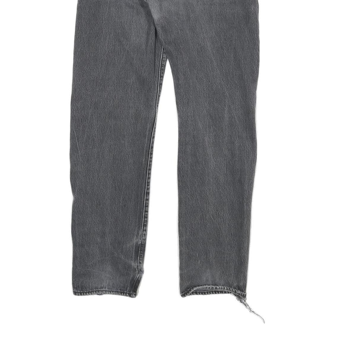 LEVI'S Mens Slim Black Denim Jeans W30 L30 Button Closure Regular Fit Casual