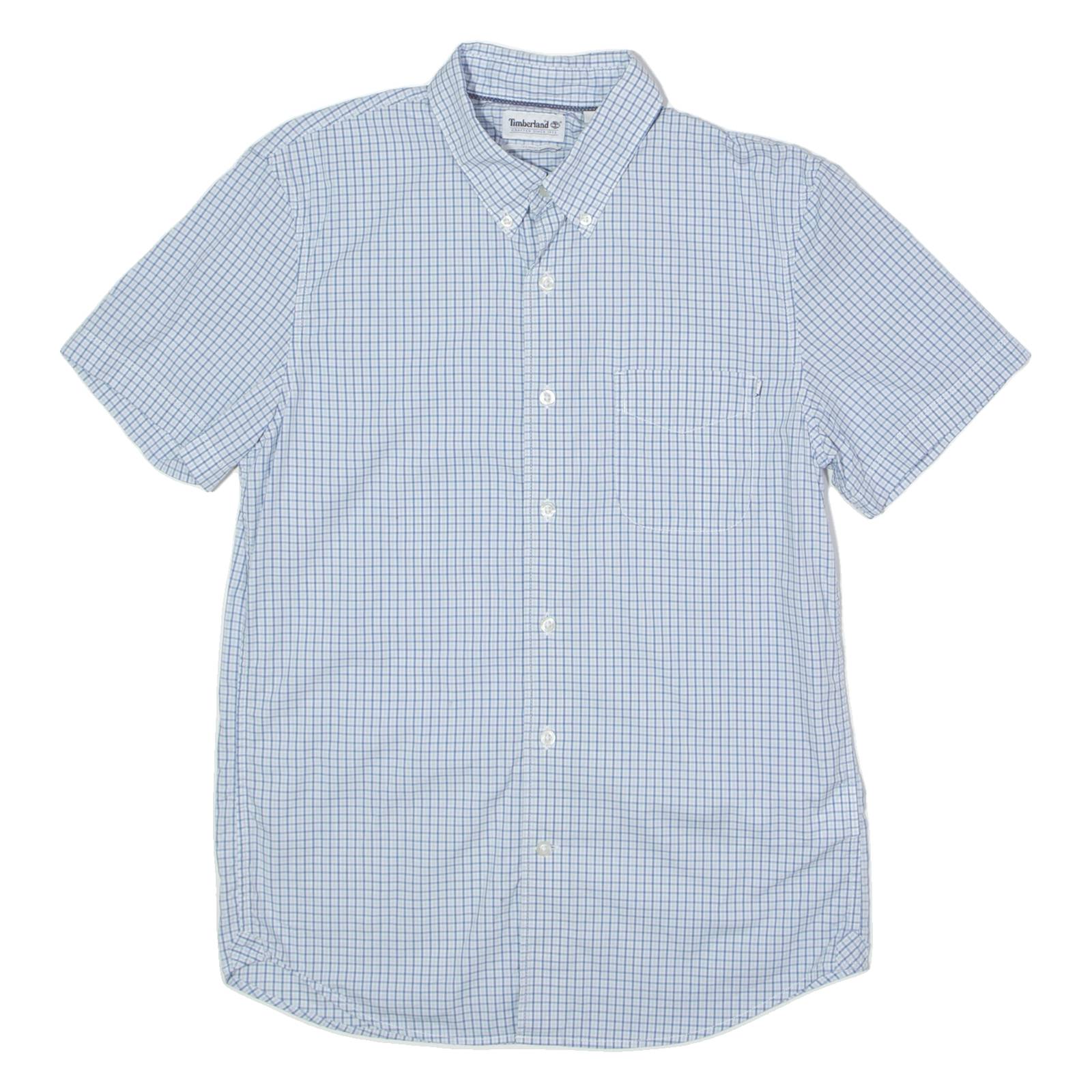 TIMBERLAND Slim Fit Mens Shirt Blue Check S
