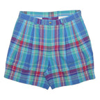NAUTICA Mens Shorts Blue Green Red Plaid M W32 Classic Cotton Summer