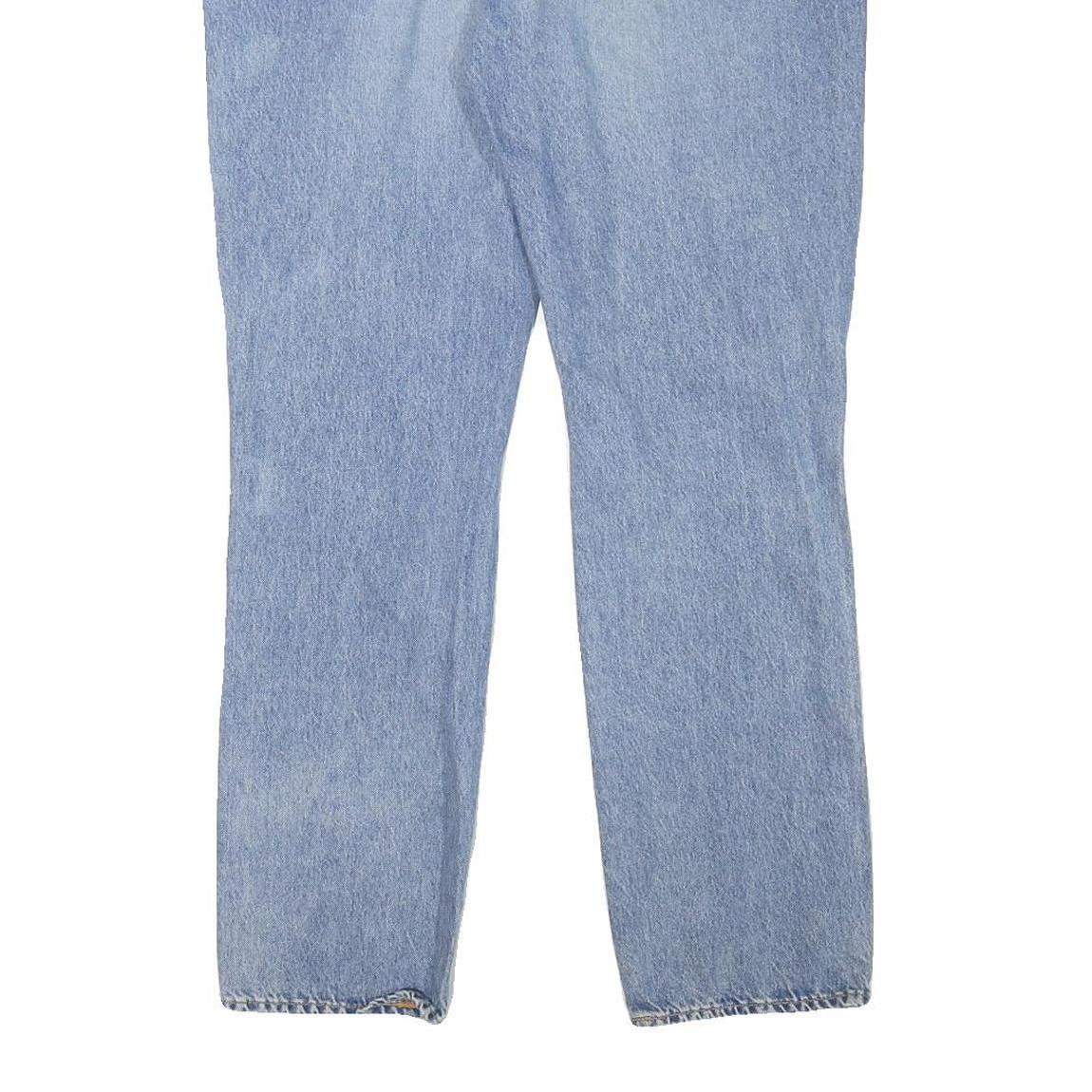 LEVI'S 511 Mens Slim Light Blue Denim Jeans W35 L30 Distressed Cotton Blend Zip