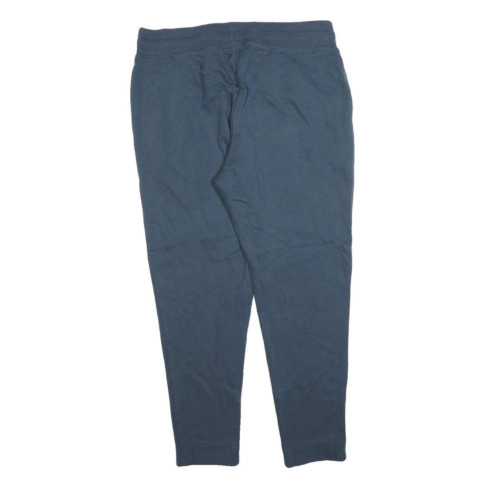 CHAMPION Mens Joggers Navy Blue XL W36 L28 Soft Cotton Blend Drawstring Waist