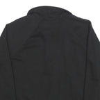 PUMA Womens Black Half Zip S Cotton Blend Sweatshirt Sports Casual