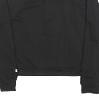 PUMA Womens Black Half Zip S Cotton Blend Sweatshirt Sports Casual