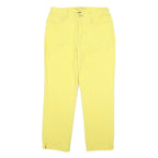 LAUREN RALPH LAUREN Womens Jeans Yellow Regular Straight Denim W32 L28 Button
