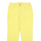 LAUREN RALPH LAUREN Womens Jeans Yellow Regular Straight Denim W32 L28 Button