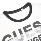 GUESS Mens White & Black Los Angeles Graphic T-Shirt 2XL Short Sleeve Crew Neck