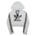 ADIDAS Cropped Womens Grey Hoodie S