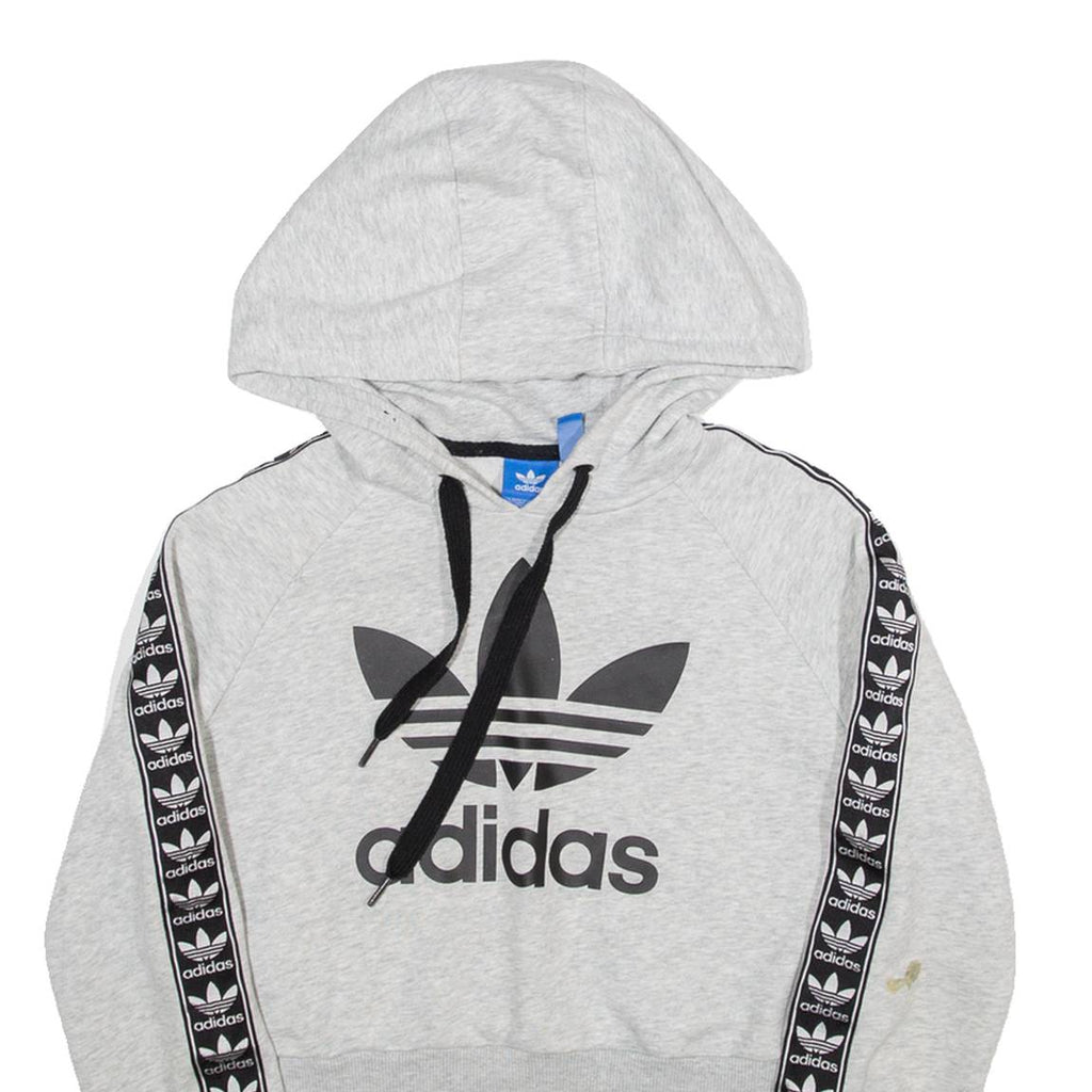 ADIDAS Cropped Womens Grey Hoodie S