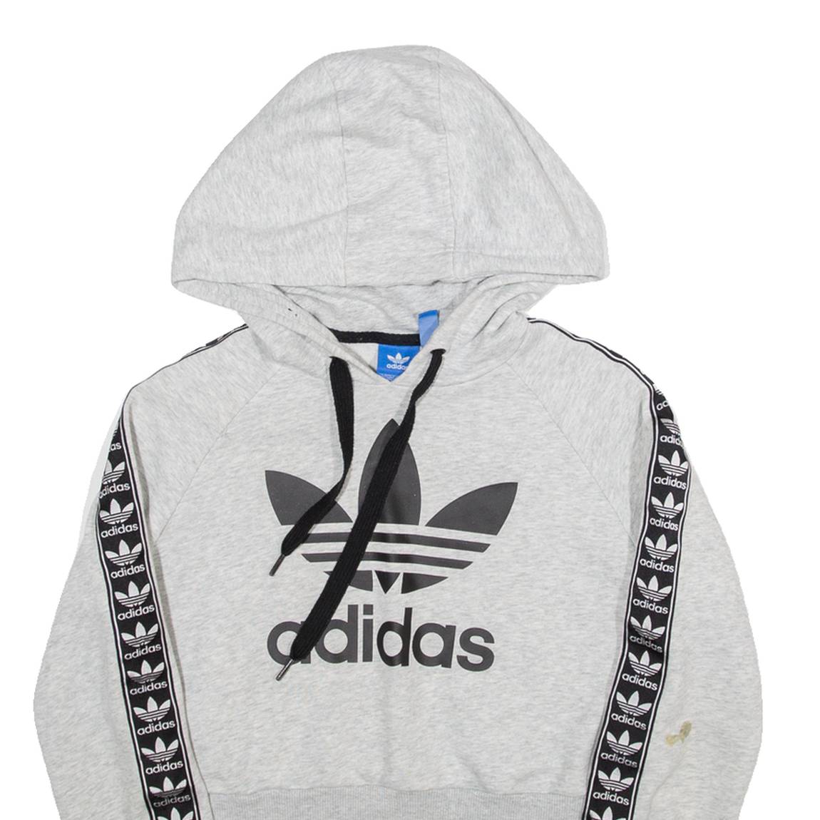 ADIDAS Cropped Womens Grey Hoodie S