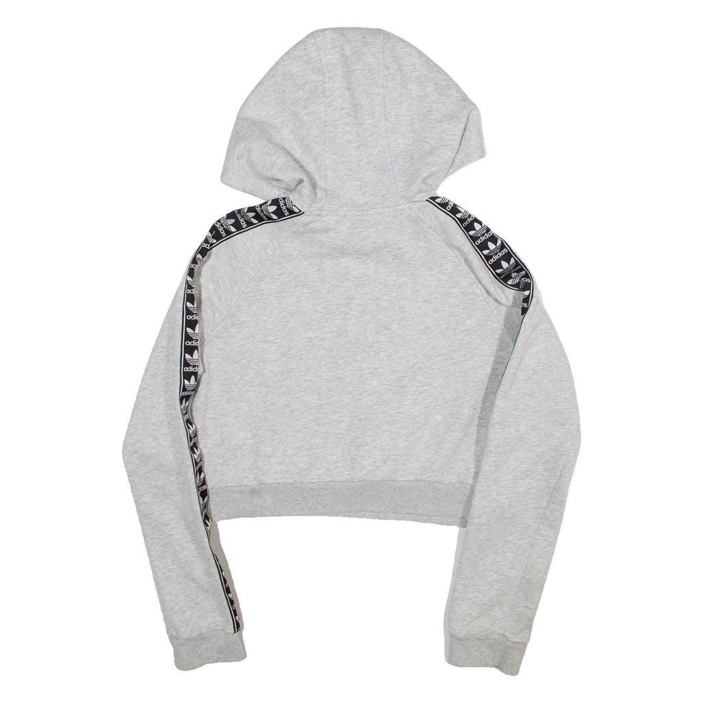 ADIDAS Cropped Womens Grey Hoodie S