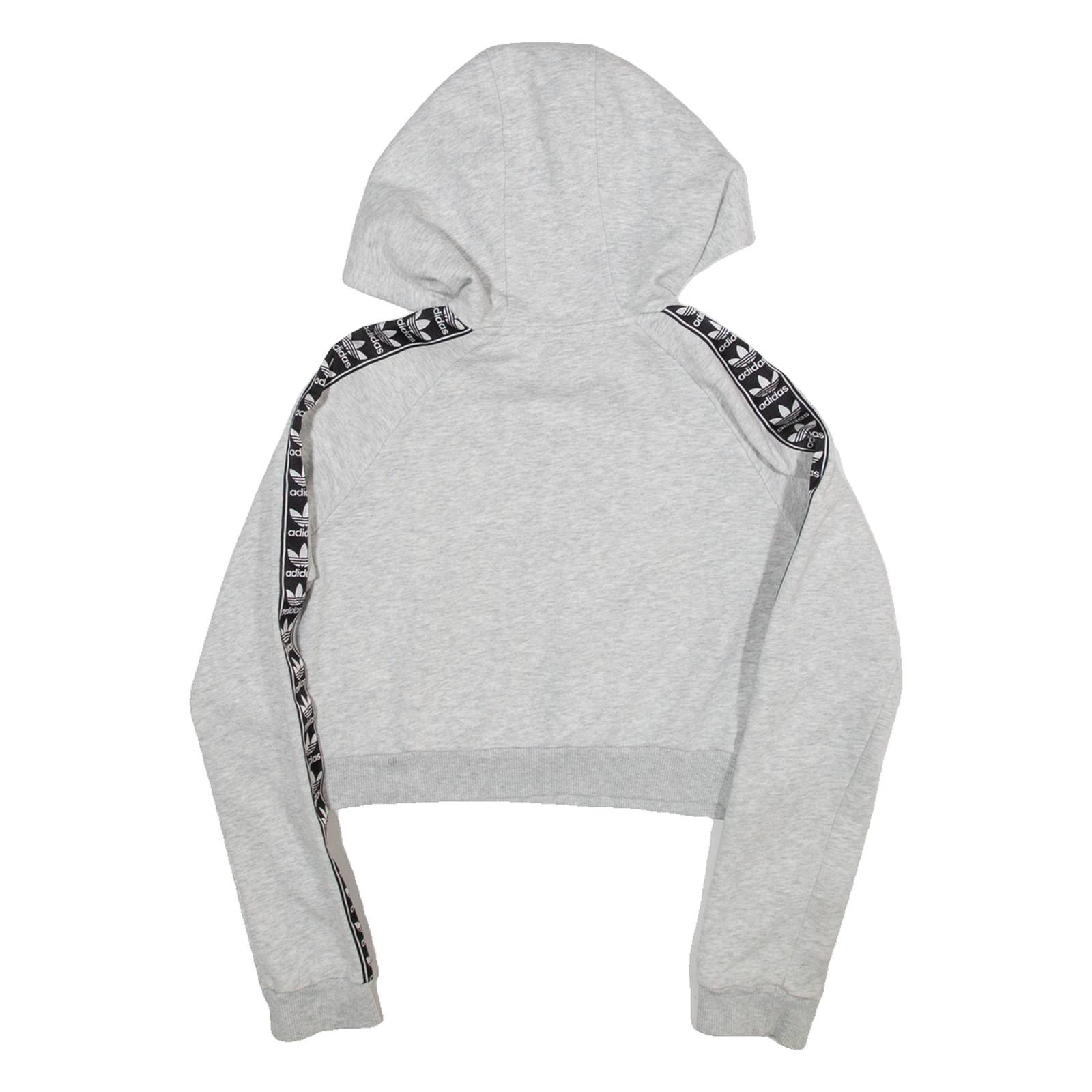 ADIDAS Cropped Womens Grey Hoodie S