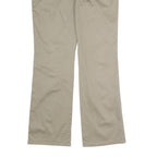 DICKIES Womens Regular Fit Beige Cotton Blend Zip Trousers W34 L31 Workwear