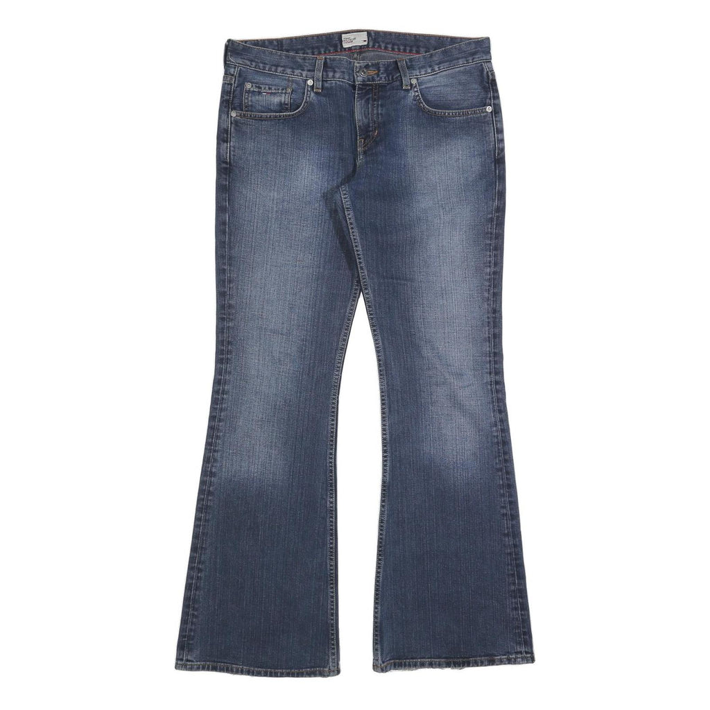 TOMMY HILFIGER Womens Jeans Blue Regular Flared Denim Medium W34 L34 Classic