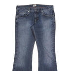 TOMMY HILFIGER Womens Jeans Blue Regular Flared Denim Medium W34 L34 Classic