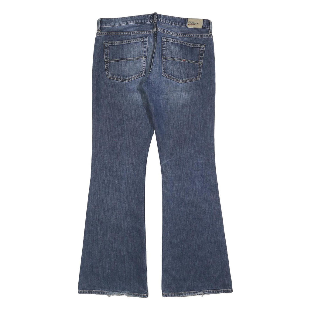 TOMMY HILFIGER Womens Jeans Blue Regular Flared Denim Medium W34 L34 Classic