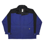 CARHARTT Mens Blue & Black Zip Jacket XL Synthetic Workwear Durable