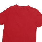 GUESS Mens Red Graphic T-Shirt M Short Sleeve Crew Neck Casual Cotton