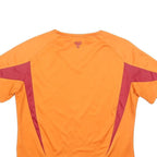 JACK WOLFSKIN Womens Orange & Burgundy Modern T-Shirt S Short Sleeve V-Neck