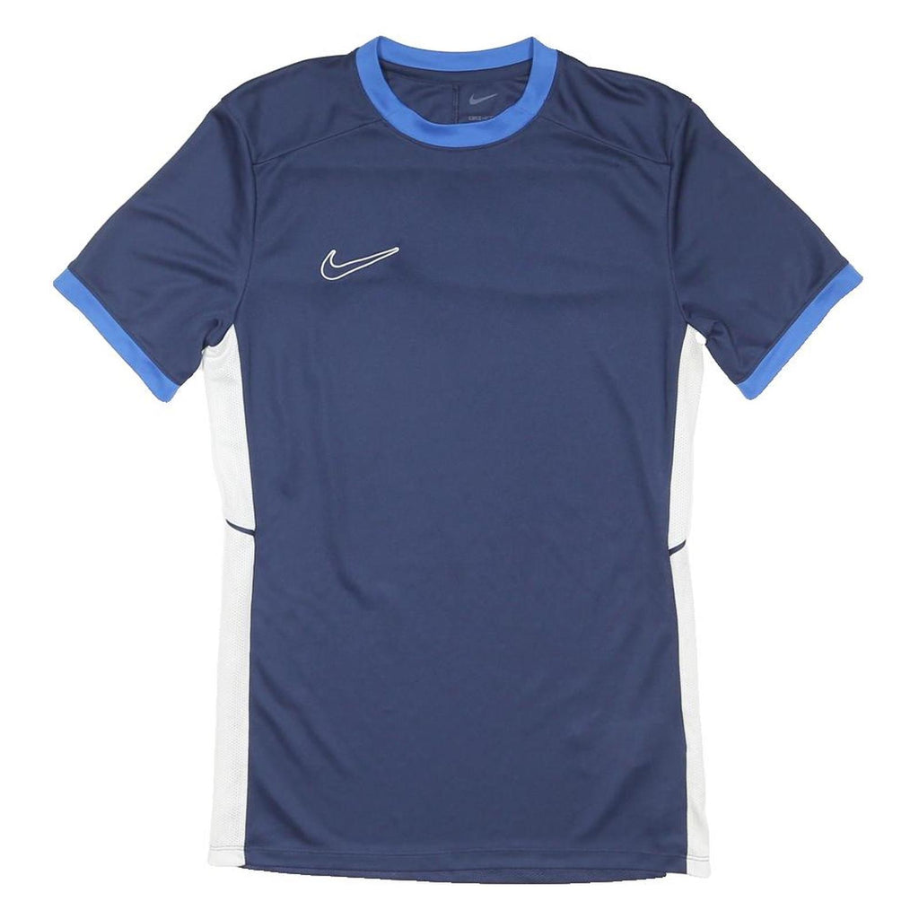 NIKE Mens Blue & White Graphic T-Shirt S Short Sleeve Crew Neck Sports Gym