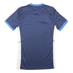 NIKE Mens Blue & White Graphic T-Shirt S Short Sleeve Crew Neck Sports Gym