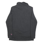 PUMA Womens Black Pullover Sweatshirt UK 14 Funnel Neck Cotton Blend