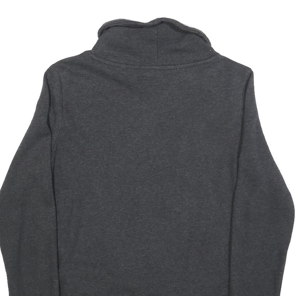 PUMA Womens Black Pullover Sweatshirt UK 14 Funnel Neck Cotton Blend