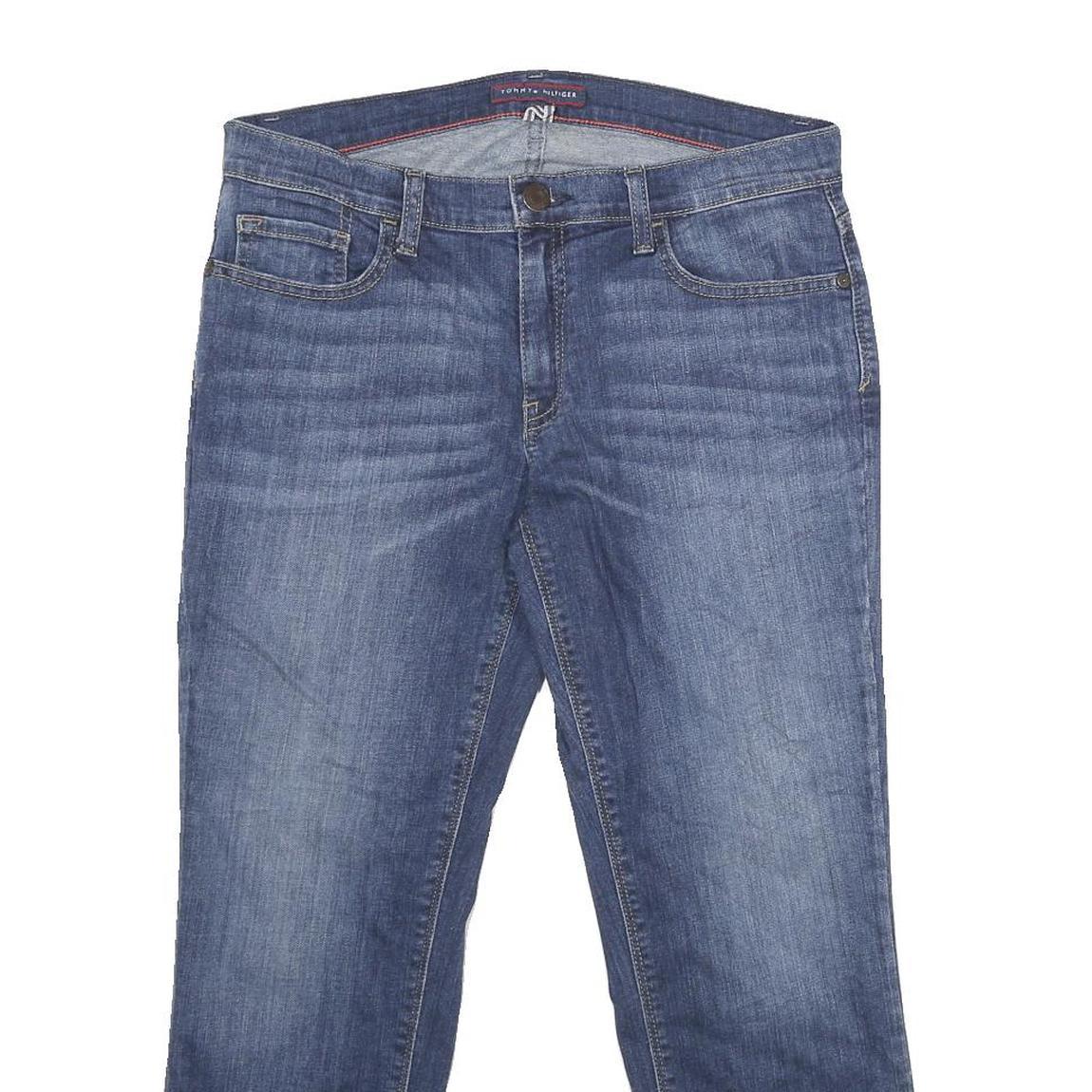 TOMMY HILFIGER Womens Jeans Blue Relaxed Straight Denim Medium W32 L26 Classic