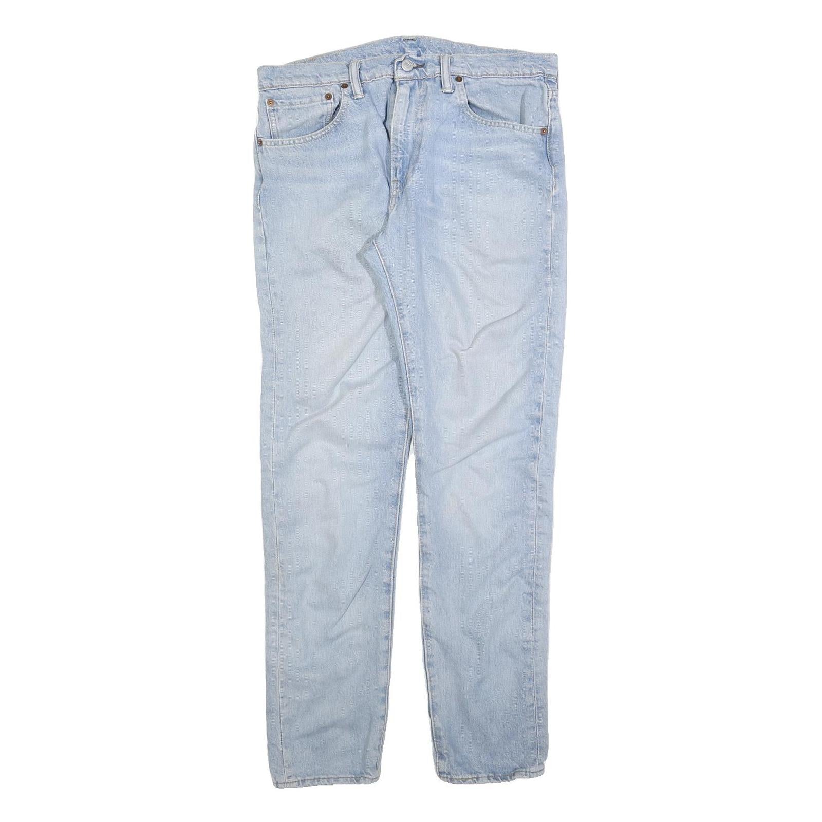 LEVI'S 512 Tapered Mens Jeans Blue Slim Tapered Denim Light W32 L32 Stylish