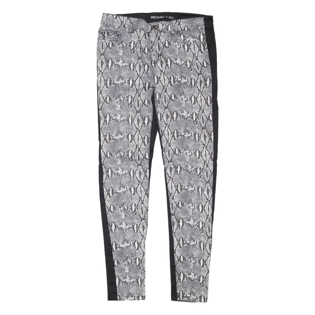 MICHAEL KORS Reptile Print Womens Jeans Black Slim Skinny W30 L29
