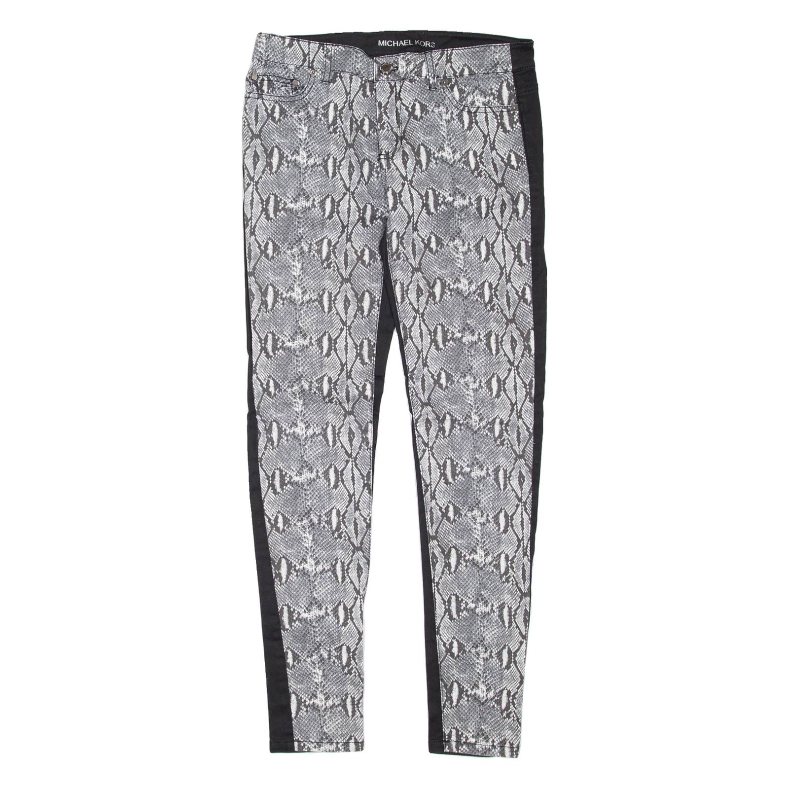 MICHAEL KORS Reptile Print Womens Jeans Black Slim Skinny W30 L29