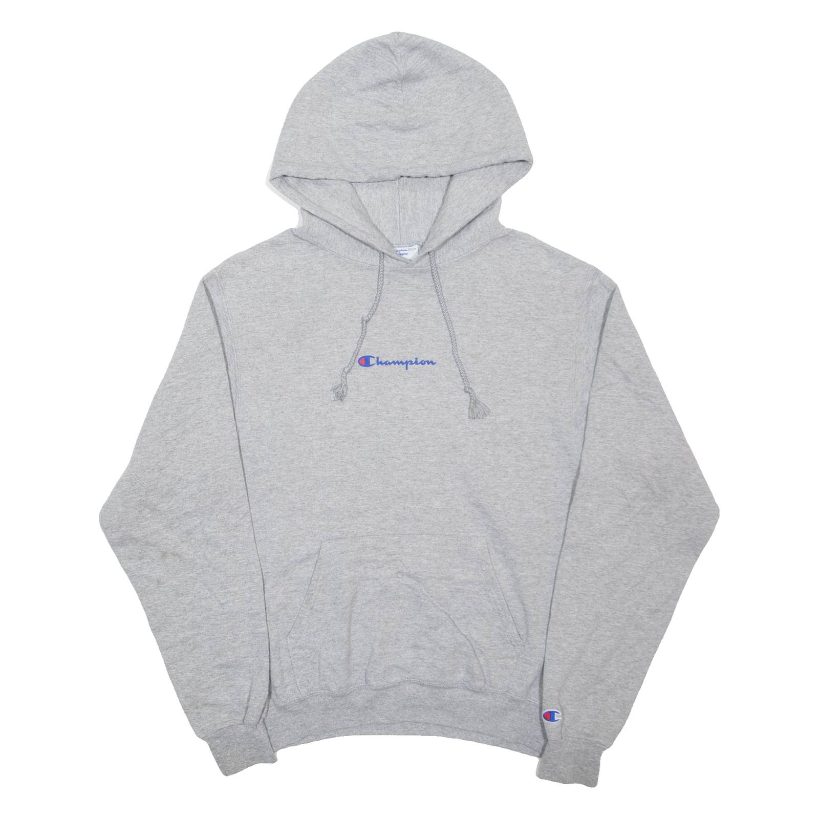 CHAMPION Mens Grey Hoodie S
