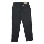 TEDDY'S Womens Classic Black Denim Jeans Cotton Zip W30 L28 Stylish Casual