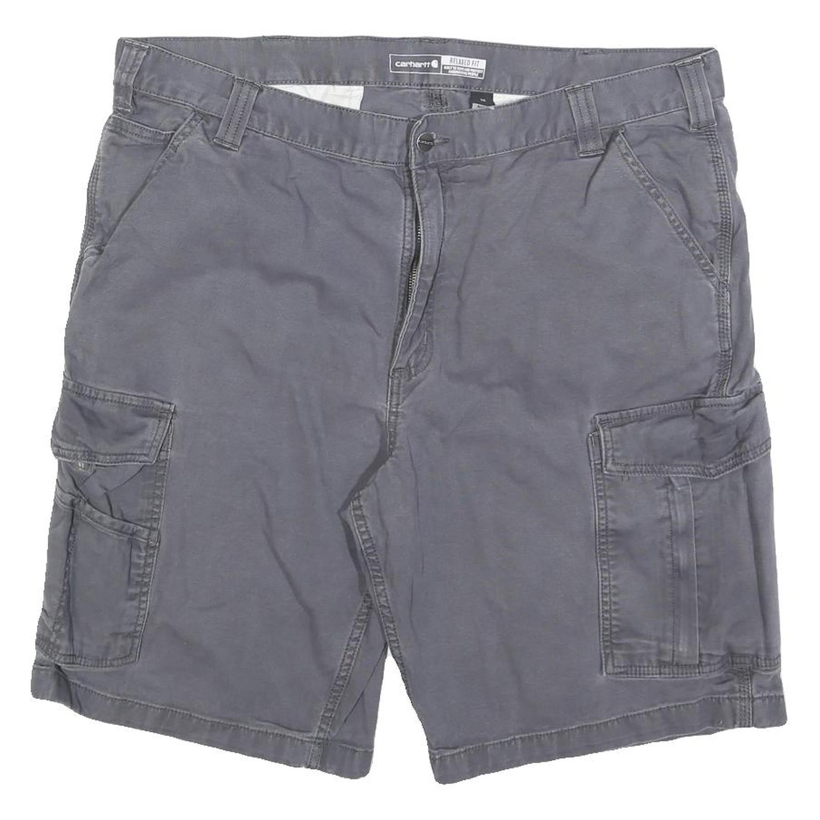 CARHARTT Mens Shorts Grey Cargo XL W40 Relaxed Fit Durable Workwear