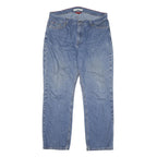 TOMMY HILFIGER Womens Regular Fit Blue Denim Jeans W36 L30 Classic Cotton Blend