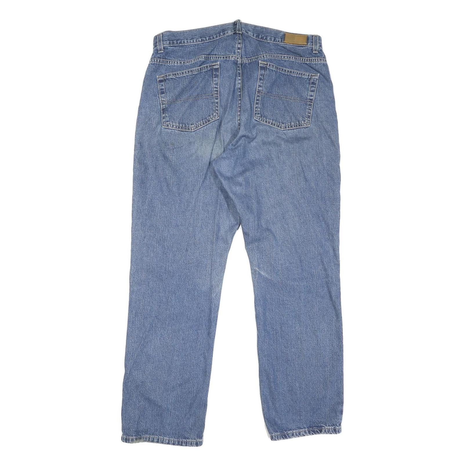 TOMMY HILFIGER Womens Regular Fit Blue Denim Jeans W36 L30 Classic Cotton Blend