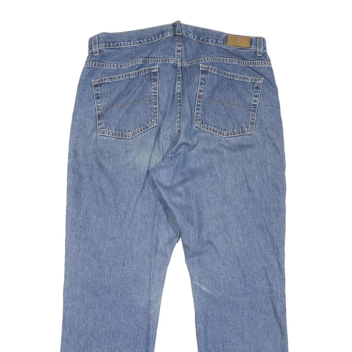 TOMMY HILFIGER Womens Regular Fit Blue Denim Jeans W36 L30 Classic Cotton Blend