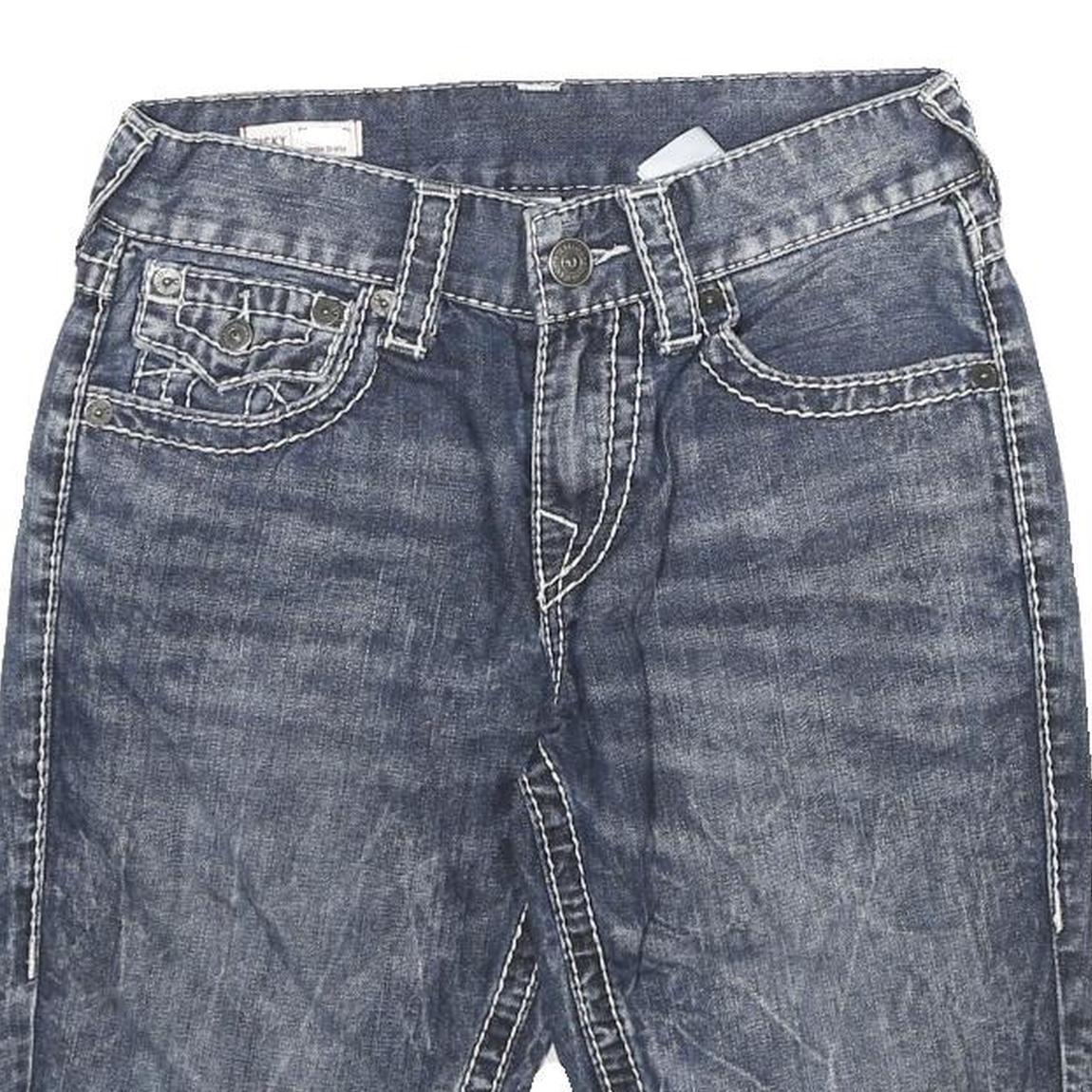 TRUE RELIGION Womens Denim Blue Shorts S W28 Classic Cotton Casual