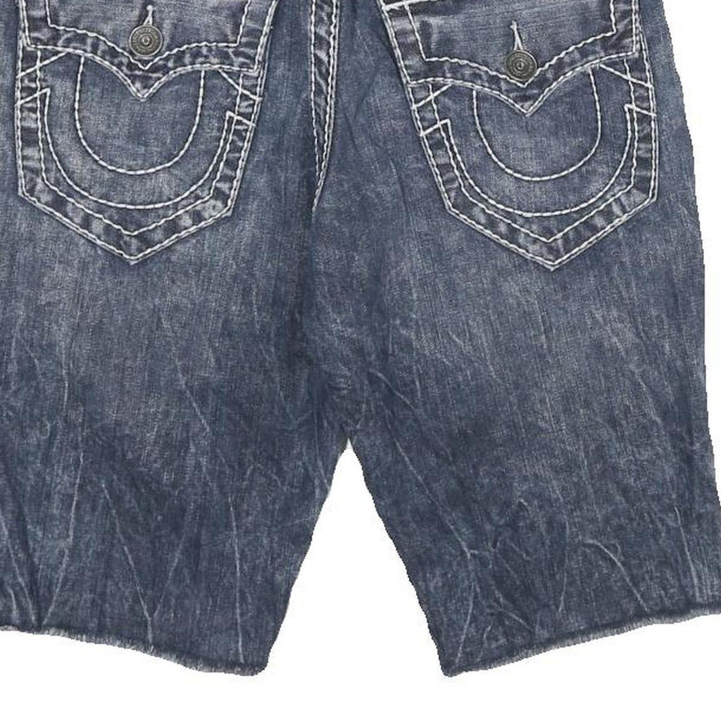 TRUE RELIGION Womens Denim Blue Shorts S W28 Classic Cotton Casual