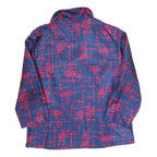 Womens Blue & Pink Printed Shirt Long Sleeve Collared XL Button Up Top Casual