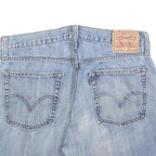 LEVI'S Womens Denim Blue Slim Straight Shorts L W36 Casual Cotton Blend