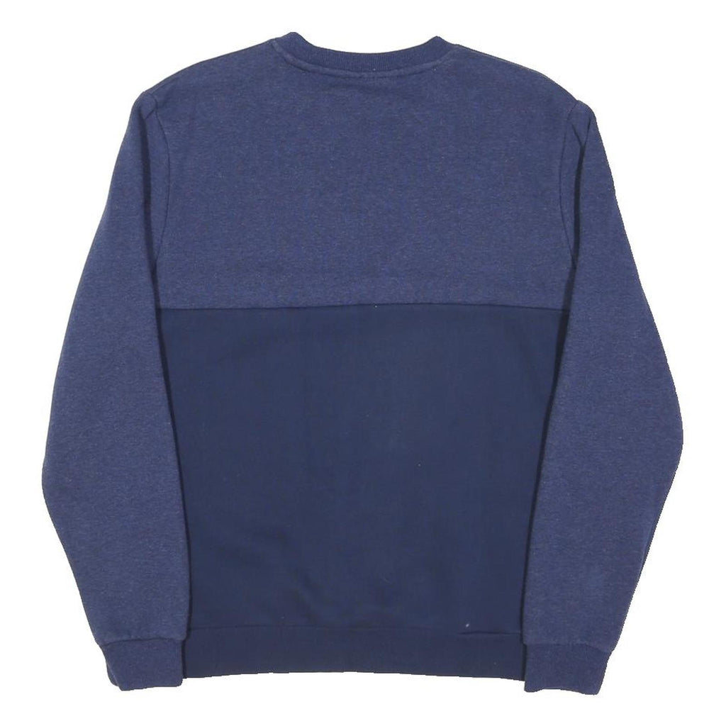 FILA Mens Blue & Navy Crew Neck M Cotton Blend Sweatshirt Logo Athletic Style
