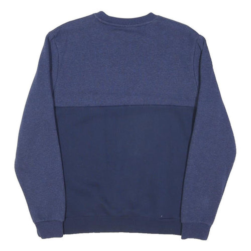 FILA Mens Blue & Navy Crew Neck M Cotton Blend Sweatshirt Logo Athletic Style