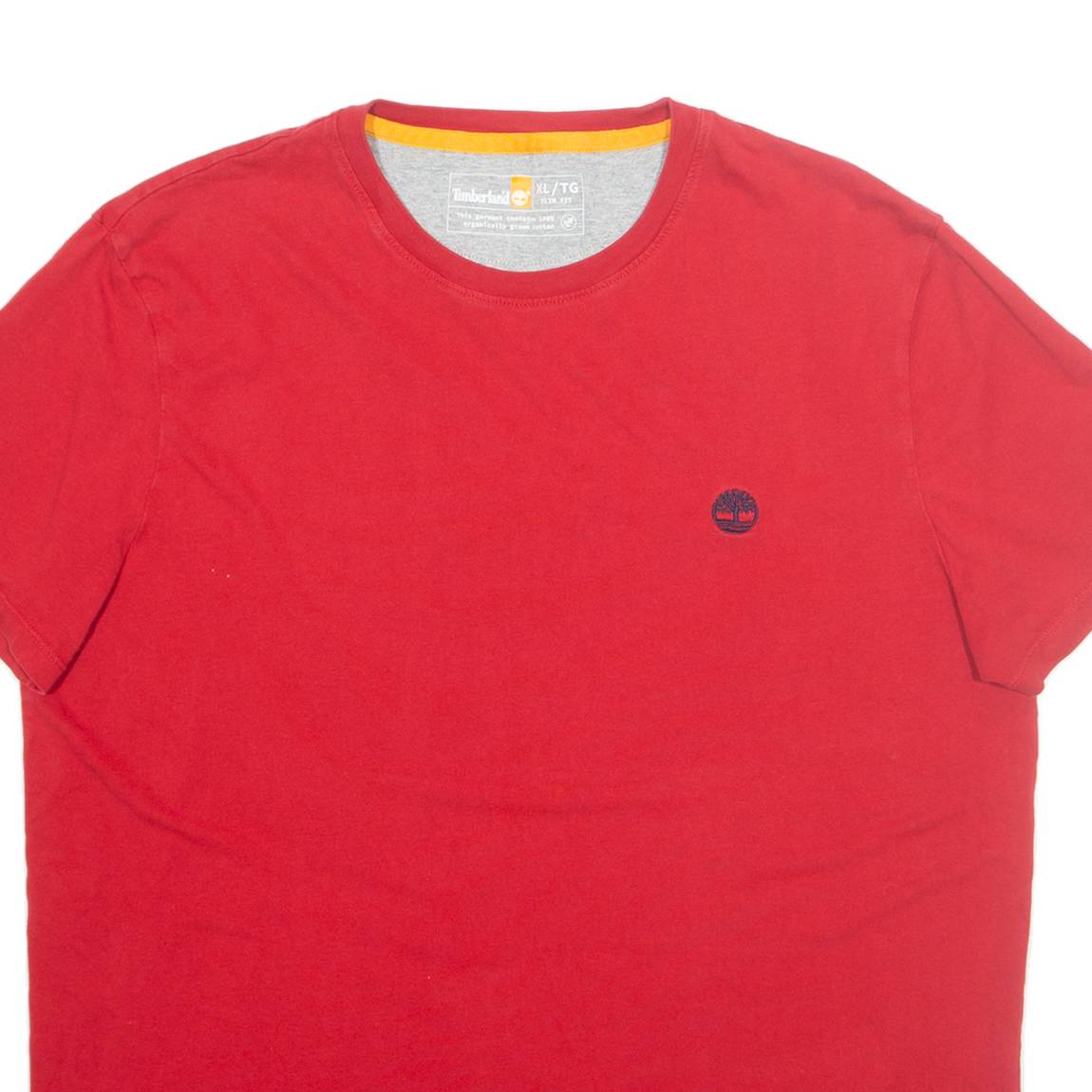 TIMBERLAND Slim Fit Mens T-Shirt Red XL